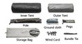 Teltan osat ja tarvikkeet