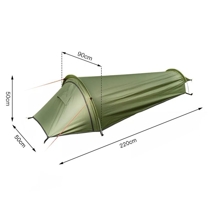 Bivy teltan mitat
