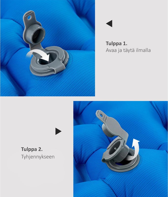 Makuualustan t&auml;ytt&ouml; ja tyhjennys