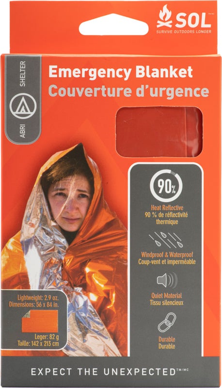 L&auml;mp&ouml;peite yhdelle SOL Emergency Blanket