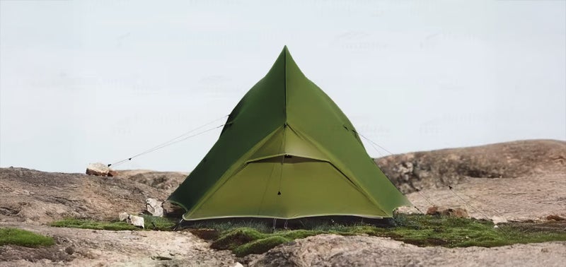 Teltta Kahdelle hengelle, ultrakevyt 20D Nylon Vihre&auml;, kupoliteltta