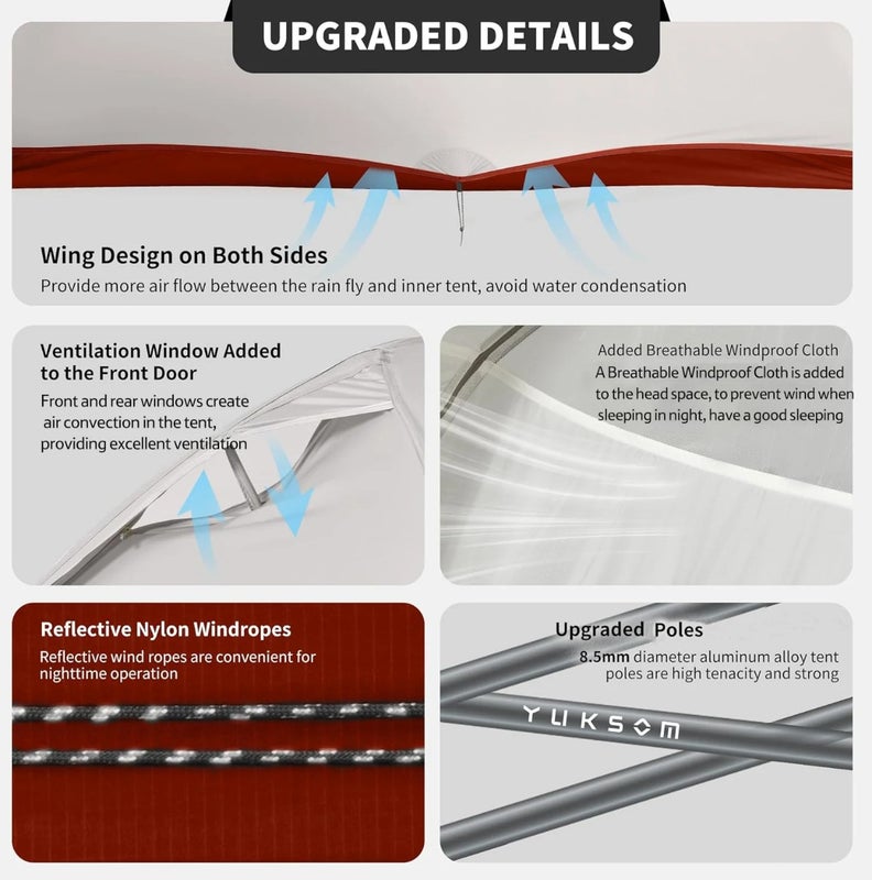 Cloud Up Series PRO on uusin p&auml;ivitetty malli vanhasta cloud-up teltasta